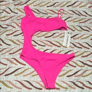 TiniBikini Hot Pink Cutout Swimsuit